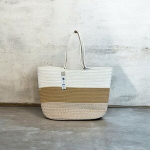 Charlie Paige Woven Colorblock Tote Bag – NWT